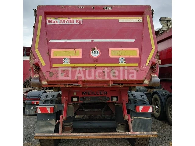 Meiller steel 3-assige oplegger kantelwagen, 29 m3, 2014 (9936) - afbeelding 2 van  4