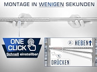 Meisenberg multifunctionele gordijnroede zonder boren, uitschuifbare stang - afbeelding 3 van  6