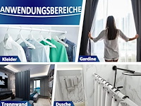 Meisenberg multifunctionele gordijnroede zonder boren, uitschuifbare stang - afbeelding 1 van  6
