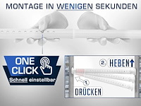 Meisenberg multifunctionele gordijnroede zonder boren, uitschuifbare stang - afbeelding 3 van  6