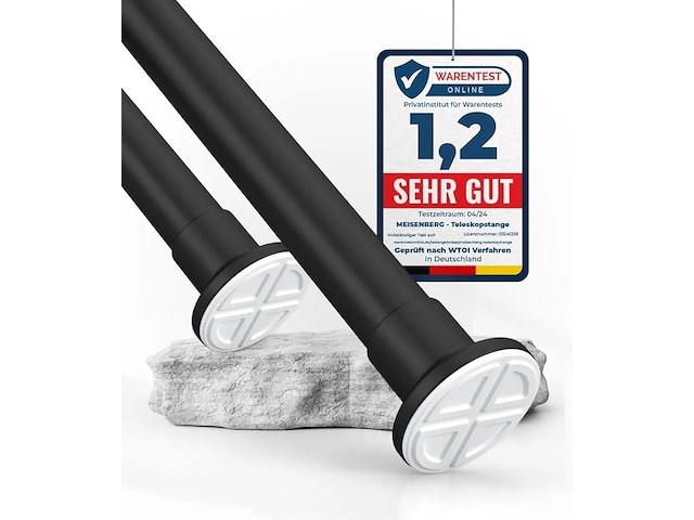 Meisenberg multifunctionele gordijnroede zonder boren, uitschuifbare stang - afbeelding 6 van  6