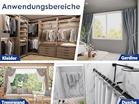 Meisenberg multifunctionele gordijnroede zonder boren, uitschuifbare stang - afbeelding 1 van  6
