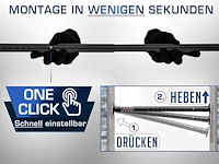 Meisenberg multifunctionele gordijnroede zonder boren, uitschuifbare stang - afbeelding 2 van  6