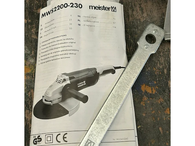 Meiser grote haakse slijper - afbeelding 4 van  5