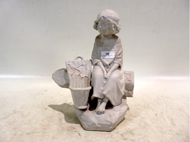 Meisje met mandje – m. pascal - afbeelding 1 van  7