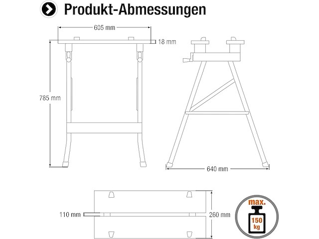 Meister werk- en spantafel - afbeelding 2 van  4