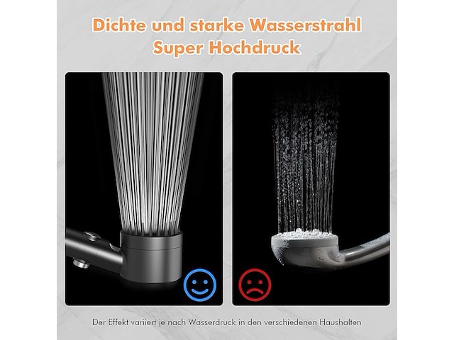 Meko hogedrukdouchekop met kalkfilter - afbeelding 4 van  5