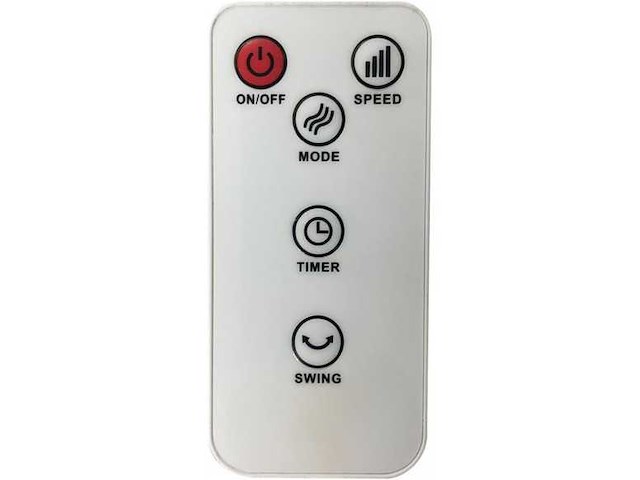 Melchioni-familie mf2519bls bladloze ventilator, 3 oscillatiesnelheden, 50 w - afbeelding 3 van  5