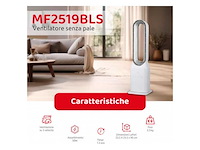 Melchioni-familie mf2519bls bladloze ventilator, 3 oscillatiesnelheden, 50 w - afbeelding 4 van  5
