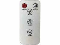 Melchioni-familie mf2519bls bladloze ventilator, 3 oscillatiesnelheden, 50 w - afbeelding 4 van  5