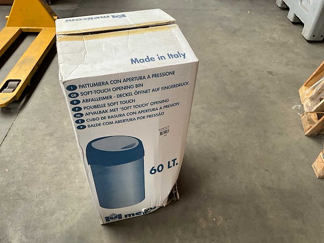 Meliconi touchbin prullenbak met soft touch opening 60 liter - afbeelding 6 van  7