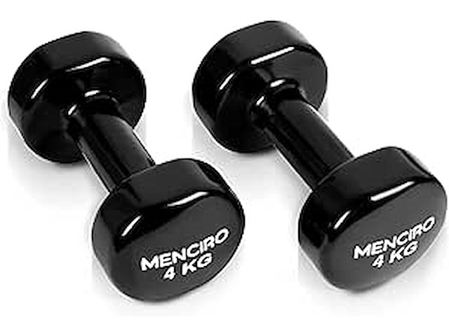 Menciro halters set (2x4kg) zwart - afbeelding 1 van  2