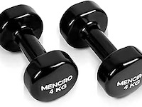 Menciro halters set (2x4kg) zwart - afbeelding 1 van  2