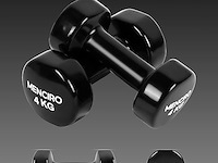 Menciro halters set (2x4kg) zwart - afbeelding 2 van  2