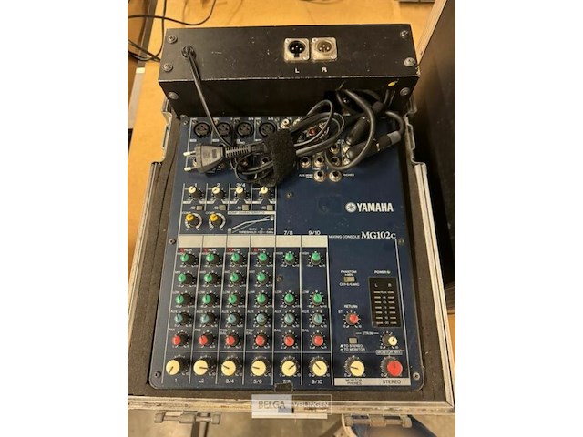Mengpaneel yamaha mg102c in flightcase - afbeelding 2 van  6