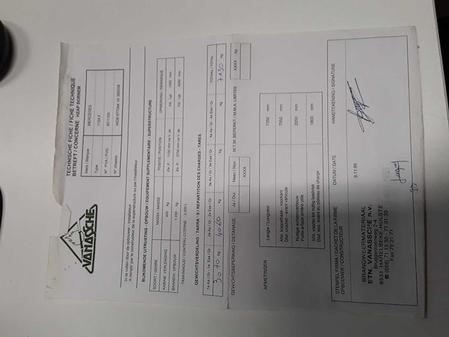 Mercedes - 1999 - e1124f/13,5 - brandweerwagen - afbeelding 20 van  50