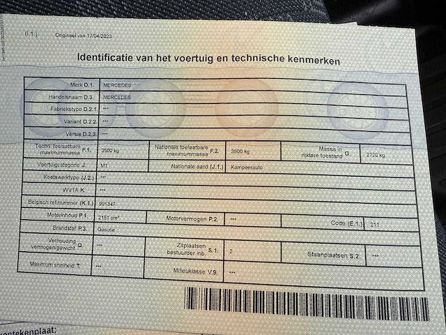 Mercedes - 2001 - sprinter - mobilhome - personenauto - afbeelding 44 van  50
