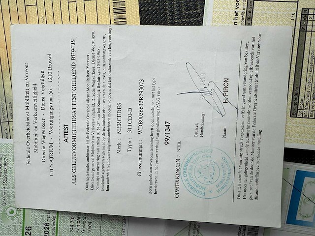 Mercedes - 2001 - sprinter - mobilhome - personenauto - afbeelding 25 van  34