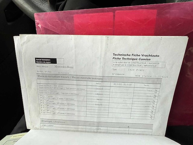 Mercedes - 2006 - atego 1428 f 4x2 - brandweerwagen - afbeelding 39 van  46