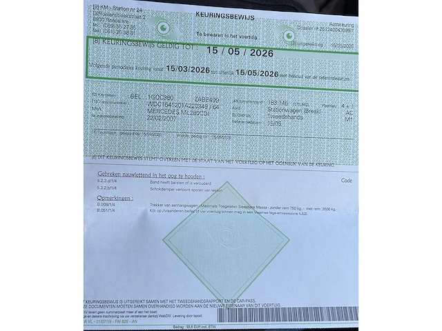 Mercedes - 2007 - ml - 280cdi - personenauto - afbeelding 18 van  18