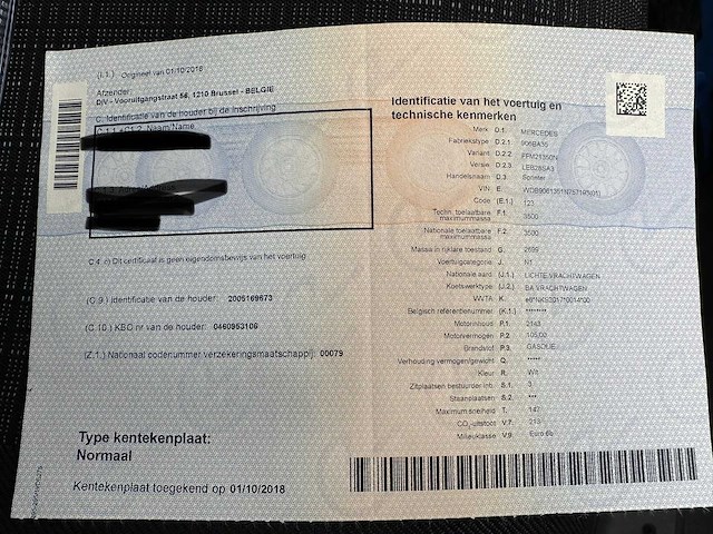 Mercedes - 2018 - 314 - lichte vrachtwagen - afbeelding 10 van  19