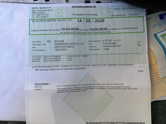 Mercedes - 518 cdi - truck - 2008 - afbeelding 8 van  18