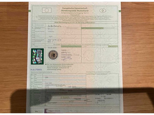 Mercedes - clk 320 v6 - 1998 - kit mh-dezent cabriolet - auto - afbeelding 19 van  25