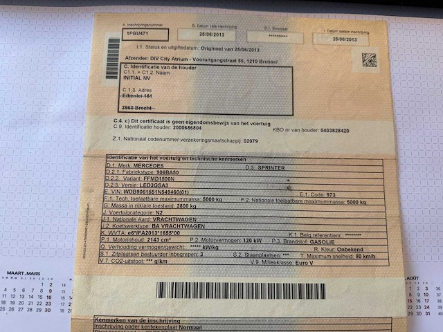 Mercedes - sprinter - truck - 2013 - afbeelding 16 van  23