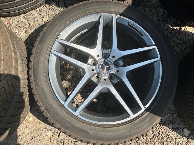 Mercedes 19 inch set van 4 banden voor mercedes amg origineel + velgen met sensoren - afbeelding 3 van  12