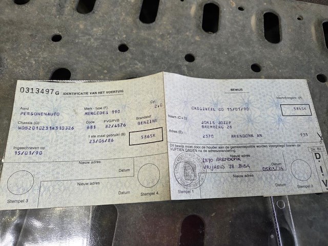 Mercedes 190, 1986 - afbeelding 20 van  30