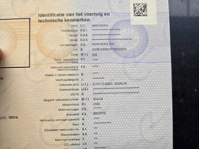 Mercedes 230, 1990 - afbeelding 15 van  18