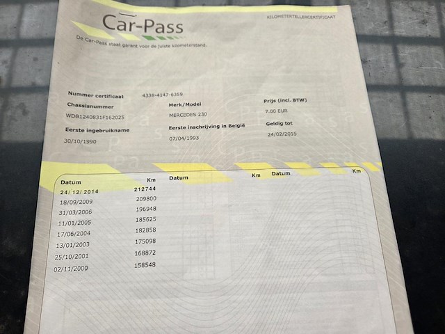 Mercedes 230, 1990 - afbeelding 18 van  18