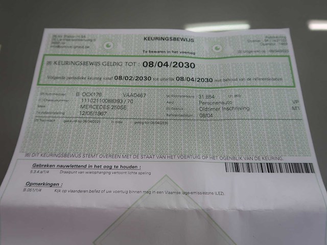 Mercedes 250 se coupe - afbeelding 60 van  66