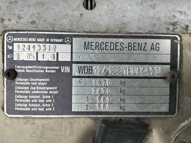 Mercedes 300 d turbo – w124 124.133 voorlopers - afbeelding 29 van  41