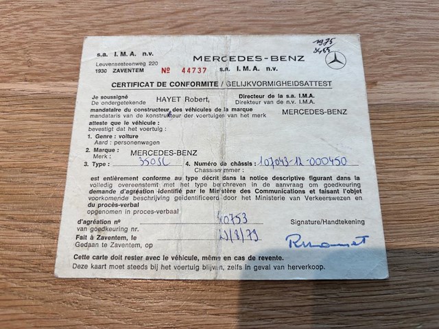 Mercedes 350 sl, 1972 - afbeelding 44 van  48