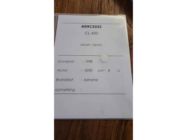 Mercedes 420 cl, 1998 - afbeelding 15 van  23