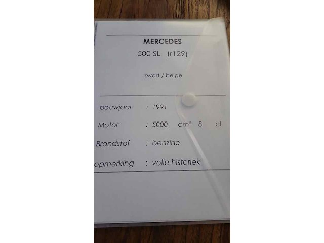 Mercedes 500sl(r129 r129),1991 - afbeelding 29 van  37