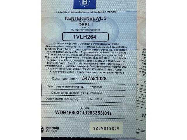 Mercedes a140 a140, 1999 - afbeelding 15 van  22