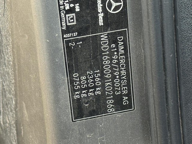 Mercedes a170, 2003 - afbeelding 11 van  27