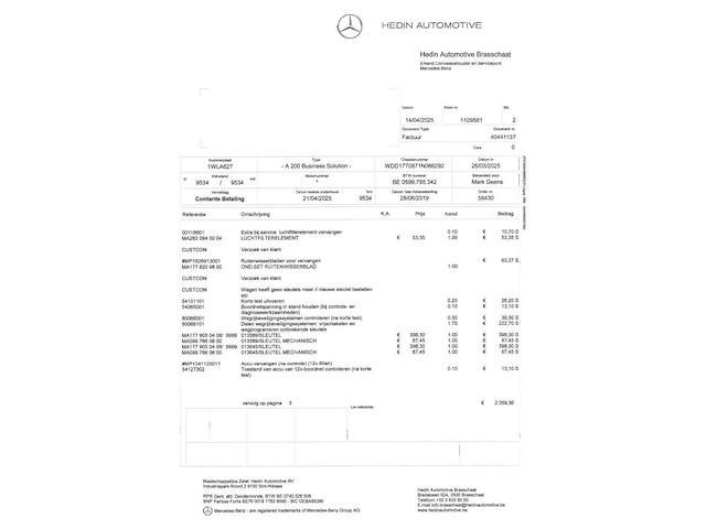 Mercedes a200, 2019 - afbeelding 29 van  36