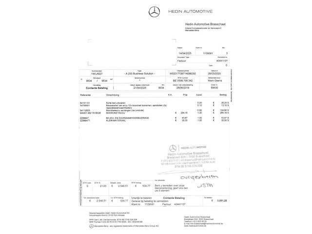 Mercedes a200, 2019 - afbeelding 30 van  36