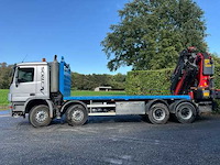 Mercedes actros v8 8x4 met palfinger kraan pk78002 + jib - afbeelding 12 van  79