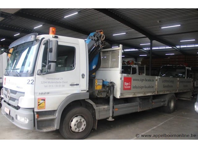 Mercedes atego, chassisnummer wdb9702781l545814, eerste inschrijving 28/03/2011, 362381 vlgs ltst keuring, 210 kw, 6.374cm³, diesel, manueel, vrachtwagen, euro 5, mtm 16.000kg,tarra 8.500kg, keuring geldig tot 29/05/2027 - afbeelding 1 van  21
