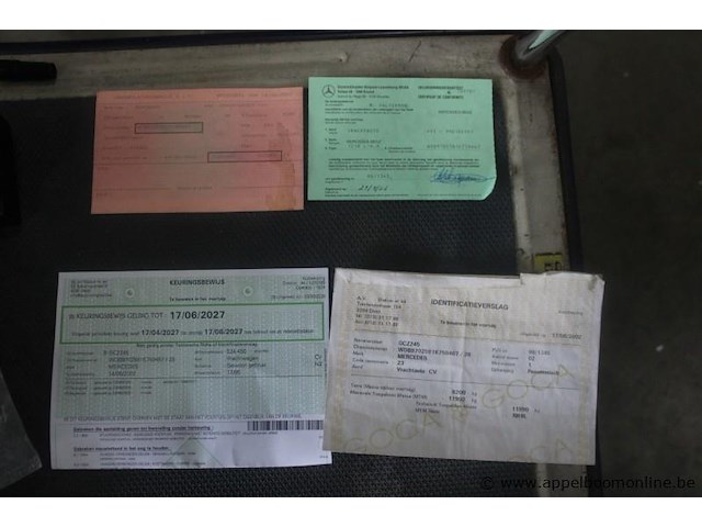 Mercedes atego, eerste inschrijving 14/06/2002, diesel, manueel, mtm 11.990 kg, tarragewicht 8.200 kg, 524 450km vlgs ltst keuring, open laadbak, chassisnummer wdb9702581k750467, keuring geldig tot 17/06/2027 - afbeelding 5 van  19