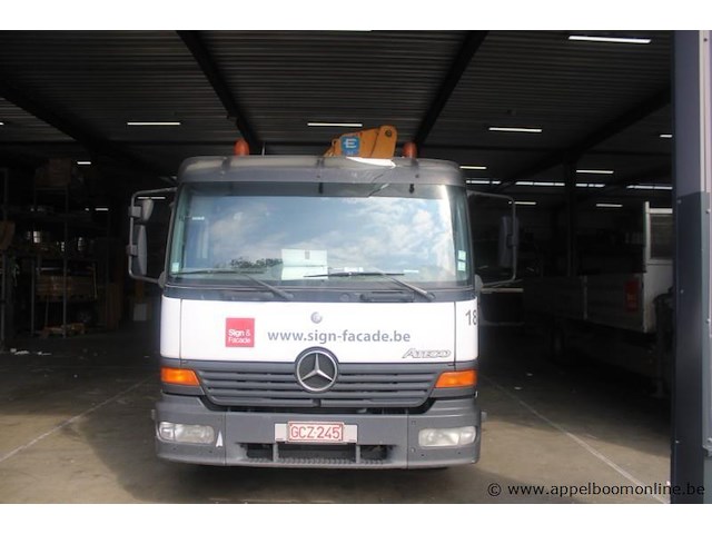 Mercedes atego, eerste inschrijving 14/06/2002, diesel, manueel, mtm 11.990 kg, tarragewicht 8.200 kg, 524 450km vlgs ltst keuring, open laadbak, chassisnummer wdb9702581k750467, keuring geldig tot 17/06/2027 - afbeelding 12 van  19