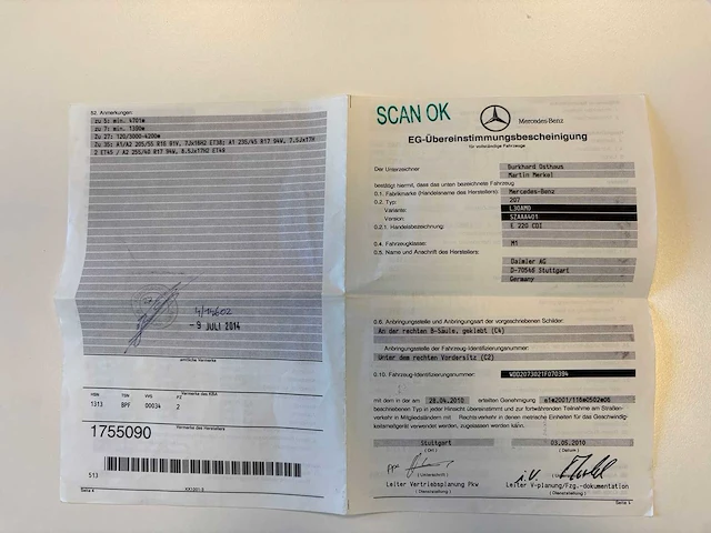 Mercedes-benz - 2010 - e220 - cdi - personenauto - afbeelding 3 van  20