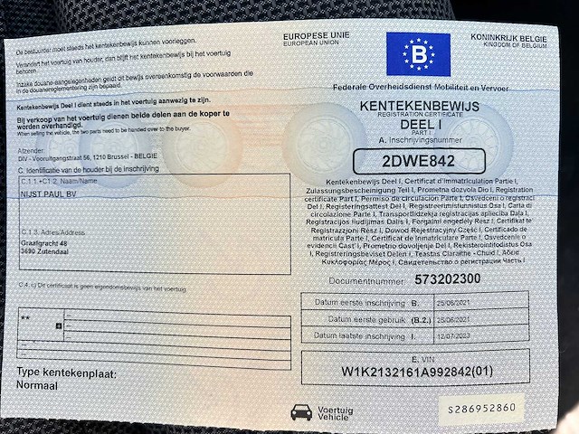 Mercedes-benz - 2021 - e 300 de - personenauto - afbeelding 11 van  22