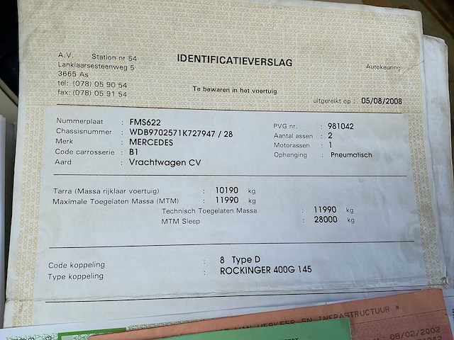 Mercedes-benz 1223l vrachtwagen - afbeelding 38 van  43