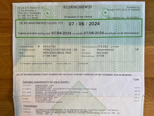 Mercedes-benz 190e oldtimer - afbeelding 36 van  43