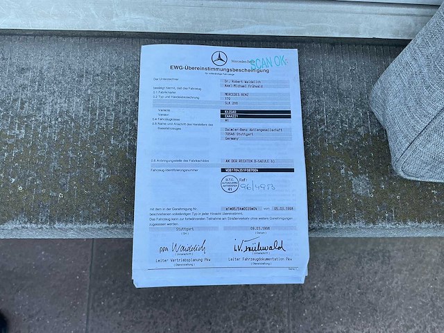 Mercedes benz 200 cabriolet slk bedrijfswagen - afbeelding 30 van  38